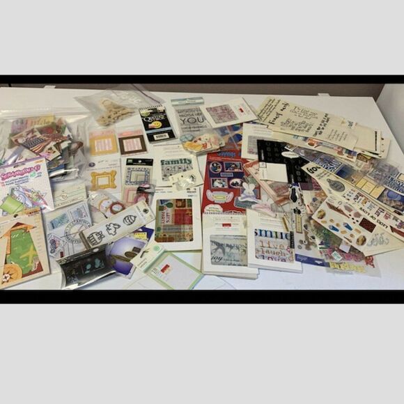 Huge Mixed Lot Of Scrapbooking Stickers & Misc - Picture 1 of 14